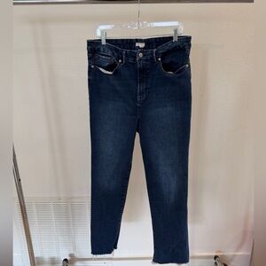 Good American Deep Indigo Ankle Jeans